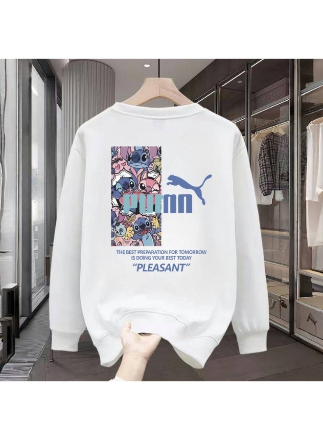 PUMA x Stitch Co-branded White Streetwear , Street Sporty Style Size 2XL - Image 1